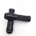 Xkh Group Motorcycle Black Cnc None-slip Gel Rubber Hand Grips Fit For Bmw S1000rr Aprilia Buell Ducati Panigale Honda Cbr