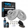 Trq Front Posi Ceramic Brake Pad Performance Rotor Kit For Mazda 3 Cx3 