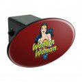 Wonder Woman 80th Classic Comic Pose Oval Tow Trailer Hitch Cover Plug Insert