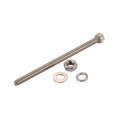 Uxcell 10pcs M4x70mm 304 Stainless Steel Knurled Hex Socket Head Bolts Nuts W Washers