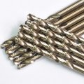 1 4 In Cobalt Drill Bit Set 10 Pieces M35 High Speed Steel Jobber Length Twist Bits For Stainless Hardened Metal Cast Iron 