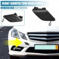 Uxcell Car Front Right Bumper Tow Hook Cover For Mercedes-benz E350 2013-2014 E400 2014-2016 No A2078850024 Black
