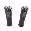 Motorcycle Cnc Rubber Hand Grips For 7 8 In Standard Handlebars Black Fits Bmw S1000rr Aprilia Buell Ducati Panigale Cbr Yamaha 
