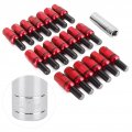 Wheel Lug Bolts Fydun 20pcs M14x1 5mm Spline Tuner Nuts Aluminium Alloy Strengthen Screw Rod For A2 A3 A4 A5 A6 A7 A8 R8 Q3 Q5