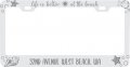 Inagua Islands The Bahamas Life Is Better At Beach Souvenir Engraved Metal License Plate Frame White 