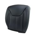 Passenger Side Bottom Seat Cover For Wrangler 2013 2017 Black Microfiber Leather Artificial Replacement Custom Fit 