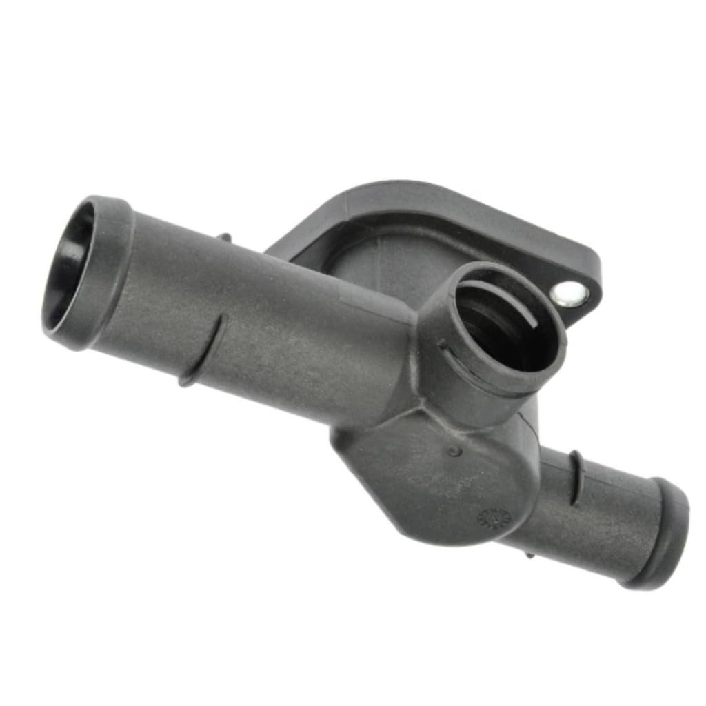 Engine Coolant Water Outlet Rear For Audi S3 2004 Plastic Black 90 Degrees Housing Neck Angle 2 Bolt Holes 0 25 In Mounting