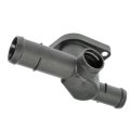 Engine Coolant Water Outlet Rear For Audi S3 2004 Plastic Black 90 Degrees Housing Neck Angle 2 Bolt Holes 0 25 In Mounting