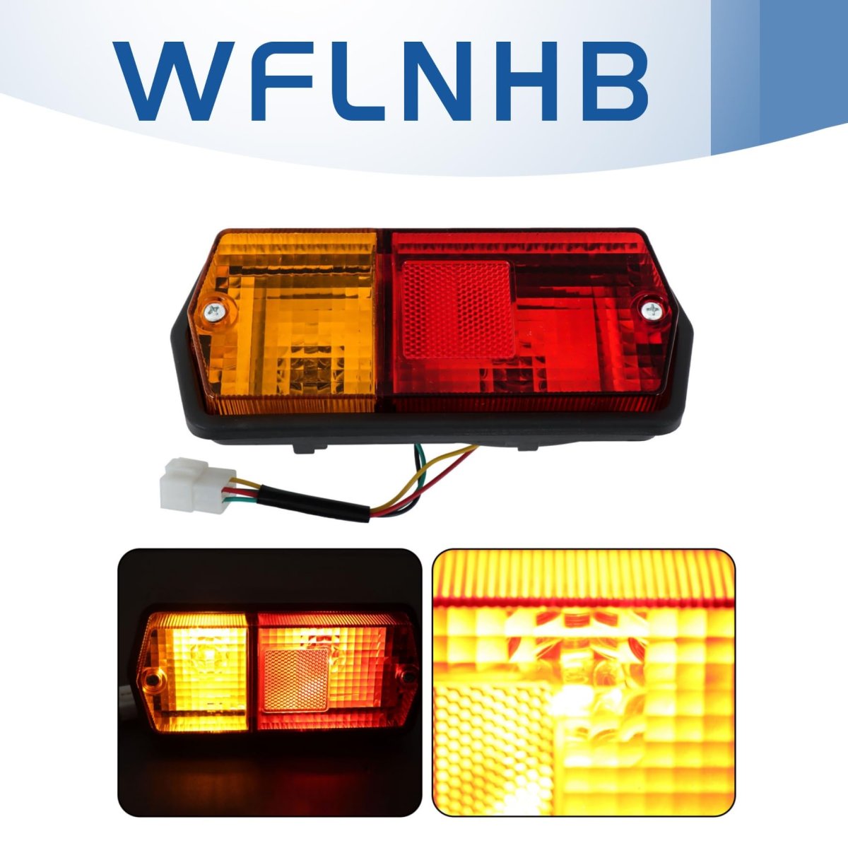 Left Side Tail Signal Light Assembly For Kubota Tractor L Series And M Replacement T1150 34312 Led Amber Plastic Lens