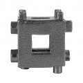 Qiilu Brake Capiler Tool Car Rear Disc Piston Retractor Wind Back Cube Calliper Adaptor Depressor Silver