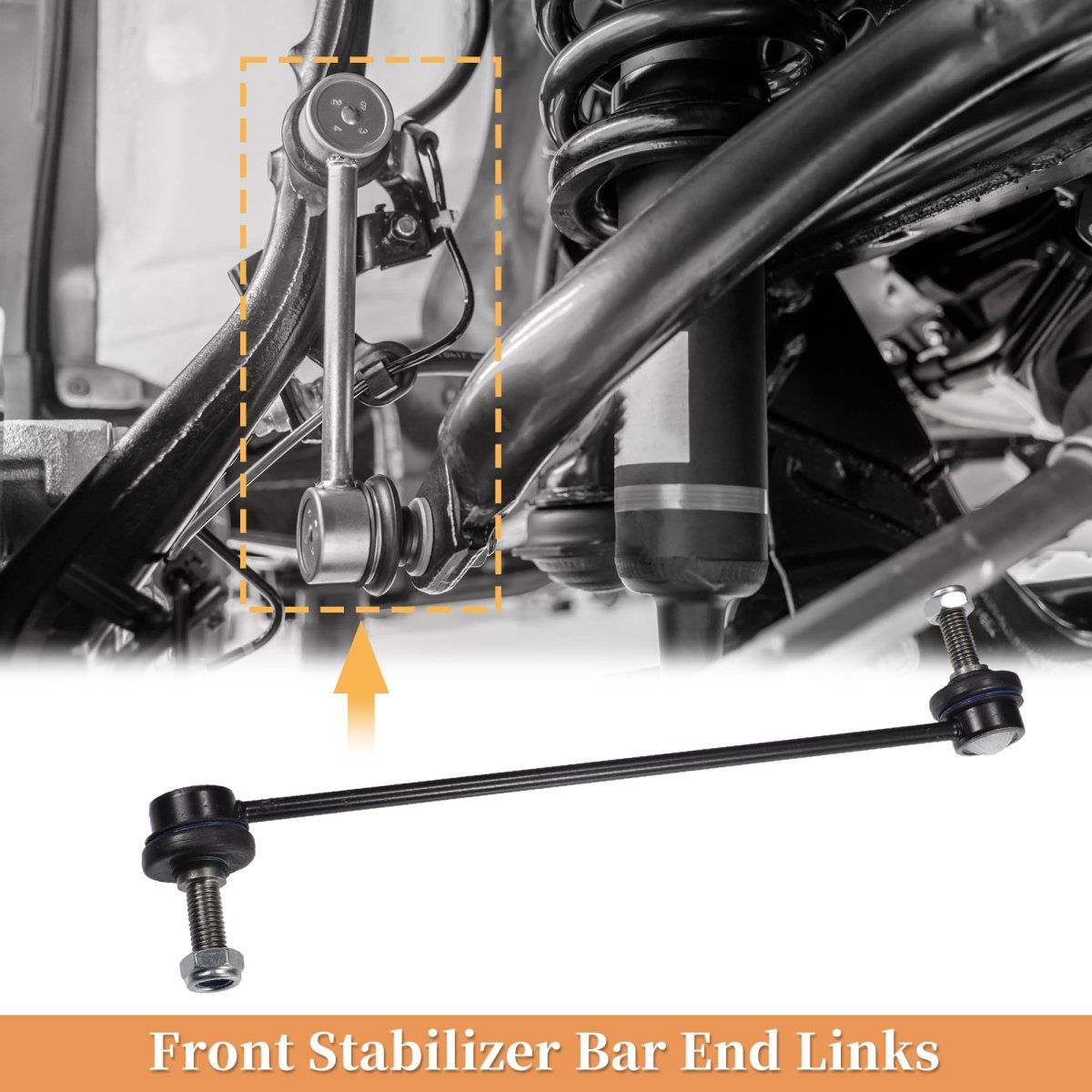 2pcs Front Sway Bar Links Stabilizer Link Kit For Fiat Doblo 2010-2023 Opel Combo 2012-2023 Suspension