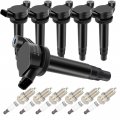 Aintier Ignition Coil Coils Iridium Spark Plugs Uf506 For Toyota Solara Sienna 2004-2008 3 3l V6