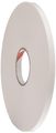 Aviditi 6 Rubber Industrial Double Sided Foam Adhesive Tape 16 Thick 36 Yds Length X 1 2 Width White Case Of 