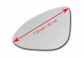 New Replacement Mirror Glass With Full Size Adhesive For Chevrolet Spark Driver Side View Left Lh