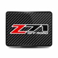 Ipick Image Compatible With Chevrolet Z71 Off Road Uv Graphic Carbon Fiber Look Metal Face-plate On Abs Plastic 2 Tow Hitch