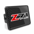 Ipick Image Compatible With Chevrolet Z71 Off Road Uv Graphic Carbon Fiber Look Metal Face-plate On Abs Plastic 2 Tow Hitch