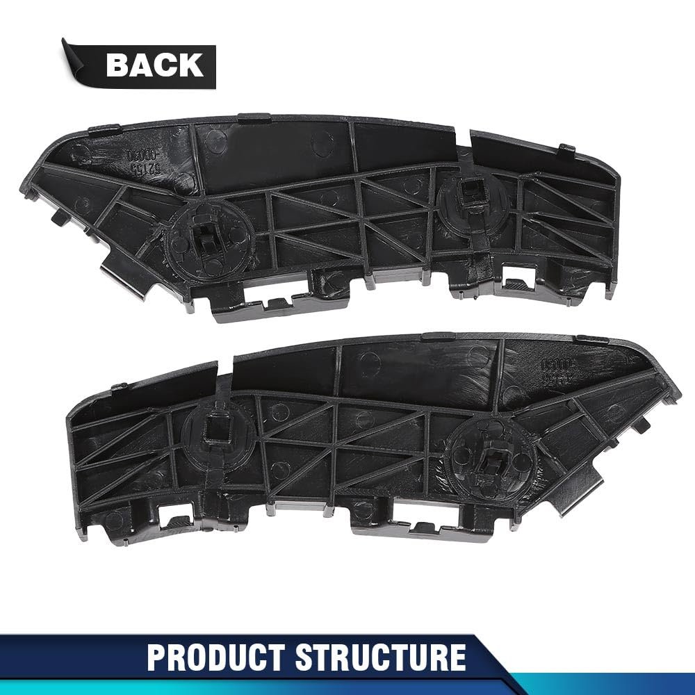 Rear Bumper Brackets Set Of 2 For Toyota Yaris Base 2007 2012 And S 2009 Left Right Side 5215552091 5215652091 To1133108