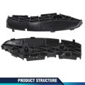 Rear Bumper Brackets Set Of 2 For Toyota Yaris Base 2007 2012 And S 2009 Left Right Side 5215552091 5215652091 To1133108