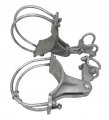 Chain Link Fence Industrial Offset Hinges Malleable Fits Gate Frame 1-5 8 Or 1-7 And 6-5 Inch Round Post 