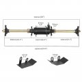 Tdpro 28a A Rear Axle Complete Kit 3 Holes Wheel Hub Replacement For 110cc 125cc 150cc Atv Go Kart Quad Buggy