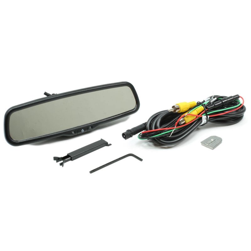 Rostra 250-8240 4 3 Lcd Rearview Mirror With Two Video Inputs Quick-touch