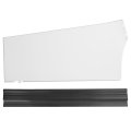 Upper Cab Fairing And Extension For 2008-2020 Freightliner Cascadia Semi Truck Top Wind Air Deflector Painted Left Driver Side