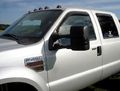 Cab Roof Lights 5 Five Piece Pc Covers In Smoke Crl 264142bka Amber Led For 99-14 Ford F0 F0 F550 F650 Superduty Excursion With
