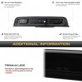 Vipmotoz Full Led Third Brake Tail Cargo Chmsl Light Compatible With 2019-2023 Ram 1500 Pickup Chrome Housing Smoke Tinted Lens