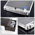 G-plus Radiator In Out 28mm 3row 52mm Aluminum Fits Honda Civic Ek Eg D15 D16 1992 1993 1994 1995 1996 1997 1998 1999 2000