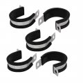 Uxcell 30mm Dia Epdm Rubber Lined P Clips Cable Hose Pipe Clamps Holder 5pcs