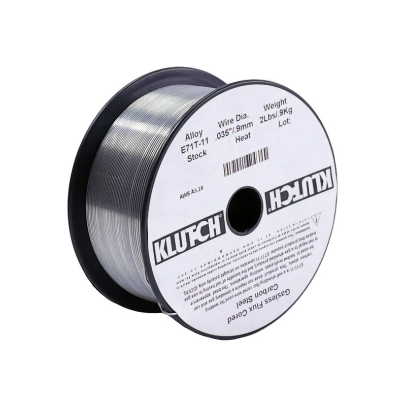Klutch E71t-11 Carbon Steel Flux-cored Welding Wire 2-lb Spool Size 0 035 In Model E71t11-035-02nt