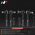 A-premium Set Of 6 Front Inner Outer Tie Rod End Kit Compatible With Chevrolet Gmc Cadillac 1988-2000 Tahoe Blazer K1500