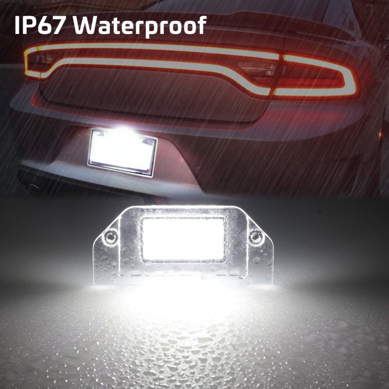 Led License Plate Lights Lamps For Dodge Challenger Charger Avenger Magnum Dart 6000k White