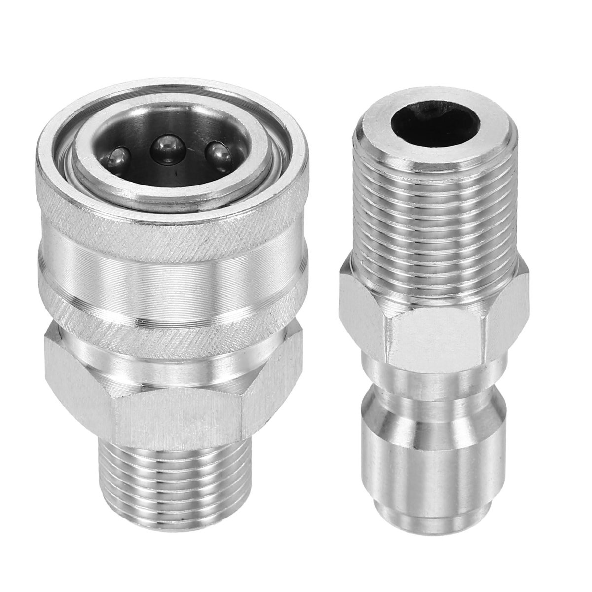 Pressure Washer Adapter G3 8 Male Quick Plug Fittings Kit Stainless Steel Swivel For Power Washers Hose