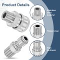 Pressure Washer Adapter G3 8 Male Quick Plug Fittings Kit Stainless Steel Swivel For Power Washers Hose