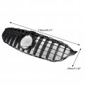 Topteng Front Grille Car Gtr Style Grill Fits For R230 Sl Class C W205 C300 C250 Amg 2019-2021 Models With A Camera