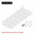 Caltric Drive Chain And Sprockets Kit Compatible With Yamaha Serow 225 Xt225 1992 1993 1994 1995 1996 1997-2007
