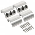 Hecasa Tube Clamp Split Collar Compatible With 1 875 Inch Od Size Steel Roll Bar Clamps Weldable Bolt On Cage Mounts 2 Pcs