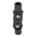 Black Universal Steering Shaft U-joint Coupler 3 4 Round Smooth Double 143mm U Joint 