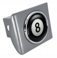 Elektroplate Magic 8 Ball All Metal Brushed Chrome Hitch Cover For Trucks And Suvs Fits Standard 2 Trailer Receivers Premium