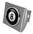 Elektroplate Magic 8 Ball All Metal Brushed Chrome Hitch Cover For Trucks And Suvs Fits Standard 2 Trailer Receivers Premium