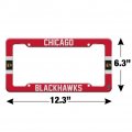 Chicago Blackhawks Logo Stripe License Plate Tag Frame