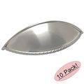 Cosmas 9237sn Satin Nickel Cabinet Hardware Rope Edge Bin Cup Drawer Handle Pull 3-3 4 Hole Centers 10 Pack 