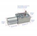 Chancs 370wg Reducer Electric Motor 6v Dc Worm Gear 160rpm For Range Hood Nesting Machine Smart Equipment Mounting Bracket