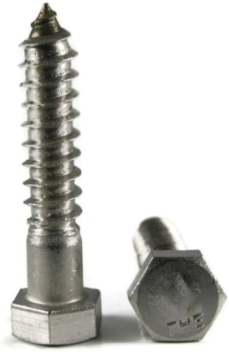 Hex Lag Screws 18 Stainless Steel 3 8 In 7 X 4 Head Wood And Sheet Metal 25 Pack