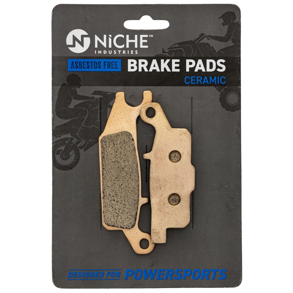 Niche Rear Right Brake Pad Set Yamaha 3b4-w0046-10-00 Ceramic