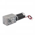 New Lon0167 Dc 12v 60rpm 8mmx15mm Dual D-shape Shaft Electric Power Turbo Worm Geared Motor Dc 12 V 60 Rpm 8mm X 15mm D-form