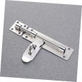 Jojofuny 2pcs Cabinet Door Catch Security Slide Latch Lock Bolt Showcase Iron Buckle Sliding Chain Furniture Right Angle Window