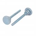 Uxcell M3x30mm Carbon Steel Flat Knurled Head Fully Threaded Thumb Screw Bolt 15pcs