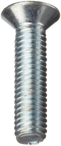 Steel Machine Screws Zinc Plated Flat Head Phillips Drive M6 1 Threads 50mm Length Pack Of 50